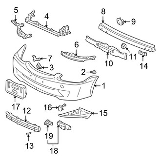 Honda OE - Front Bumper - Bumper & Components