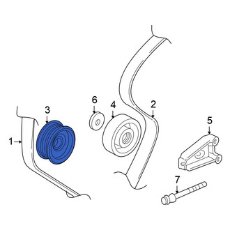Honda OE - Accessory Drive Belt Idler Pulley