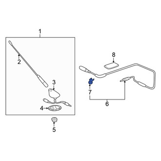 Honda OE - Antenna Cable Clip