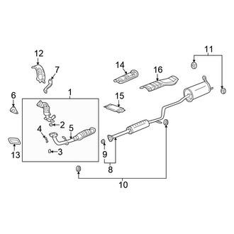 Honda OE - Exhaust System - Exhaust Components (Automatic CVT Tr)