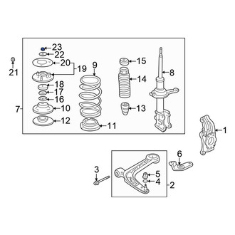 Honda OE - Suspension Strut Nut