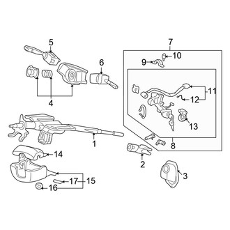 Honda OE - Steering Column Components