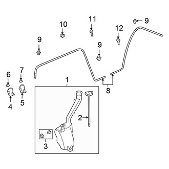 Honda OE - Windshield - Wiper & Washer Components (Washer Components)
