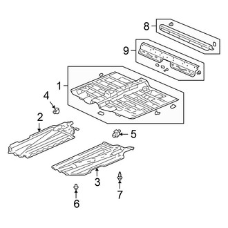 Honda OE - Pillars, Rocker & Floor - Floor & Rails