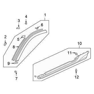 Honda OE - Pillars, Rocker & Floor - Exterior Trim