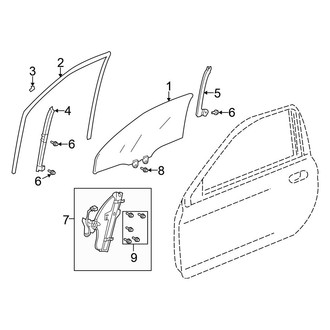 Honda OE - Door - Glass & Hardware