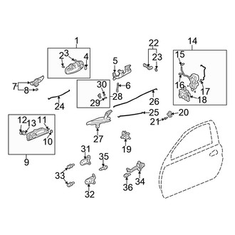 Honda OE - Door - Lock & Hardware