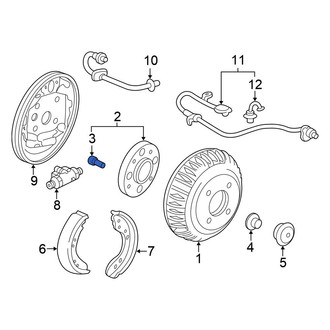 Honda OE - Rear Wheel Lug Stud