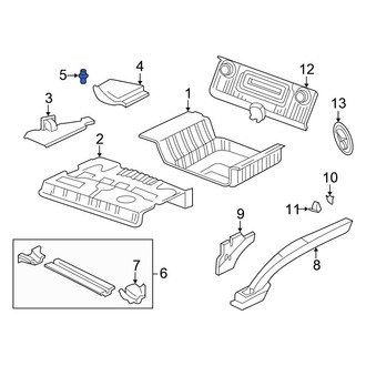 Honda OE - Floor Support Bolt