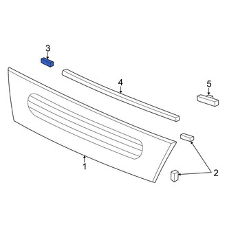 Honda OE - Lower Back Glass Spacer