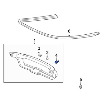 Honda OE - Liftgate Trim Panel Clip