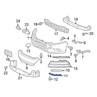 Honda OE - Front Right Spoiler