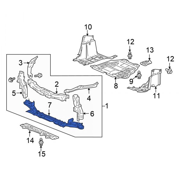 Radiator Support Tie Bar