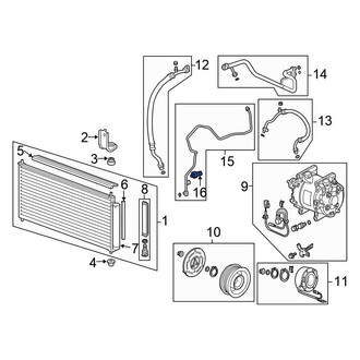 Honda OE - A/C Refrigerant Pressure Sensor