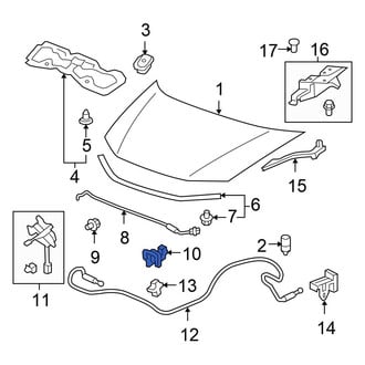 Honda OE - Hood Prop Rod Retainer