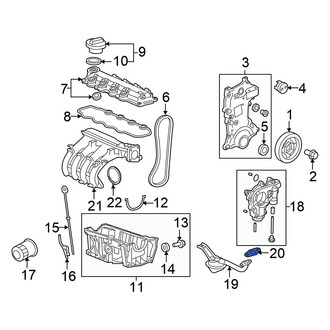 Honda OE - Engine Oil Pump Pickup Tube Gasket