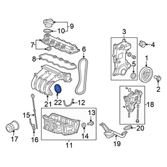 Honda OE - Engine Intake Manifold Gasket