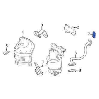 Honda OE - Upper Exhaust Gas Recirculation (EGR) Tube Gasket