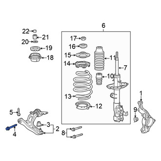 Honda OE - Front Lower Suspension Control Arm Bolt