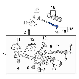 Honda OE - Right Outer Steering Tie Rod End
