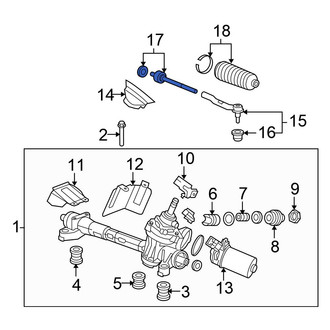Honda OE - Left Outer Steering Tie Rod End