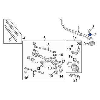 Honda OE - Wiper Arm Nut