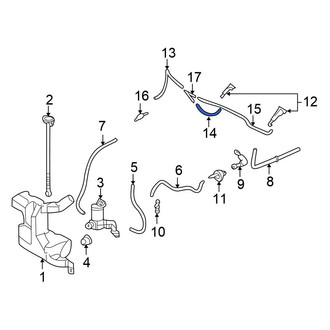Honda OE - Front Windshield Washer Hose
