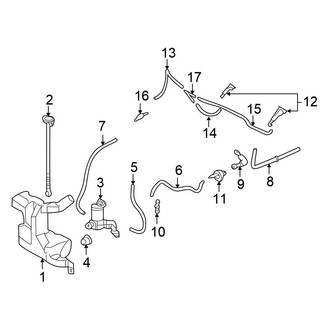 Honda OE - Windshield - Washer Components