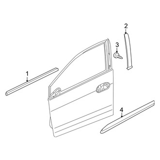 Honda OE - Front Door - Exterior Trim