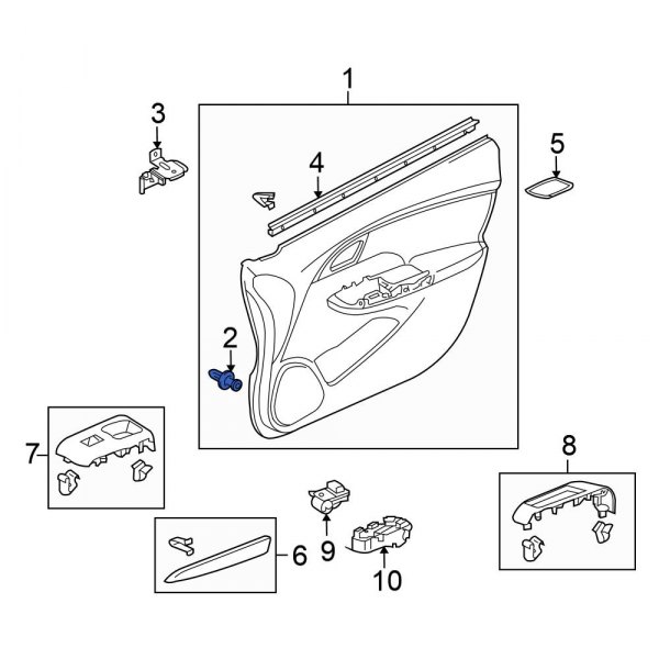 Door Interior Trim Panel Retainer