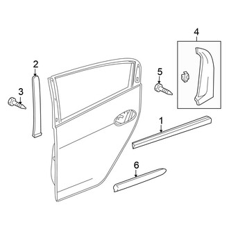 Honda OE - Rear Door - Exterior Trim