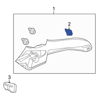 Honda OE - Rear Door Window Molding Clip