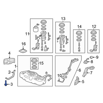 Honda OE - Fuel Tank Strap Bolt