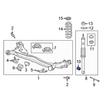 Honda OE - Suspension Shock Absorber Mount Insulator