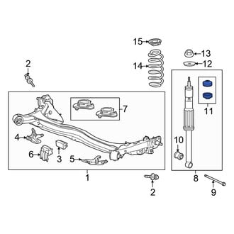 Honda OE - Rear Upper Coil Spring Insulator