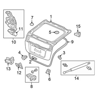 Honda OE - Lift Gate - Gate & Hardware