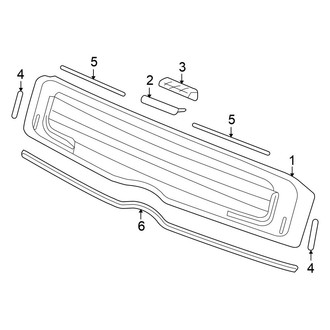 Honda OE - Lift Gate - Glass (Lower)