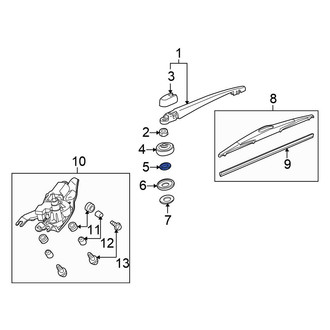 Honda OE - Lower Wiper Arm Nut