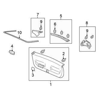 Honda OE - Lift Gate - Interior Trim