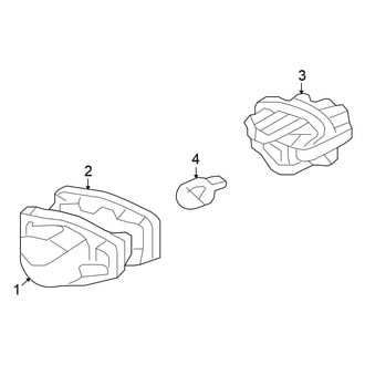 Honda OE - Rear Lamps - License Lamps