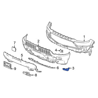 Honda OE - Front Left Spoiler