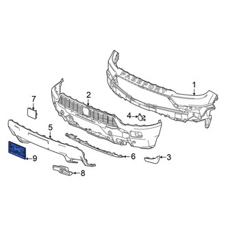 Honda OE - Front License Plate Bracket