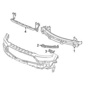 Honda OE - Front Bumper & Grille - Bumper & Components (Bumper Support)