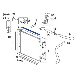 Honda OE - Upper Radiator Air Seal