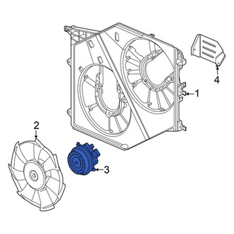 Honda OE - Right Engine Cooling Fan Motor