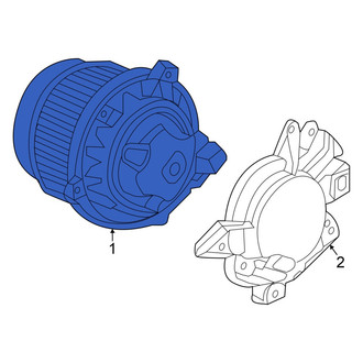 Honda OE - Rear HVAC Blower Motor Assembly
