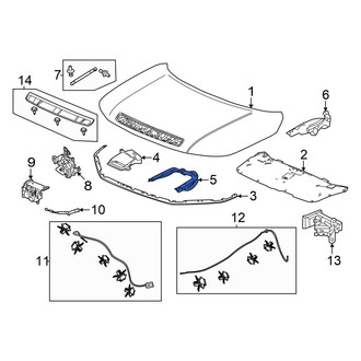 Honda OE - Front Center Hood Seal