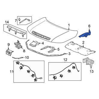Honda OE - Front Right Hood Hinge