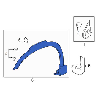 Honda OE - Front Right Wheel Arch Molding