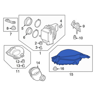 Honda OE - Lower Engine Air Intake Resonator